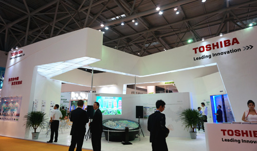 東芝重慶展會(huì )展臺整體全貌